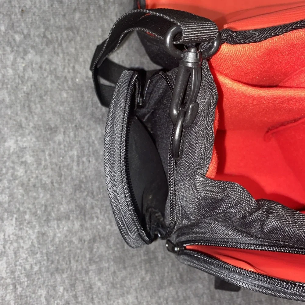 CADeN Camera Bag Case Shoulder‎ Strap Large Black Red Pockets Nikon Canon Sony